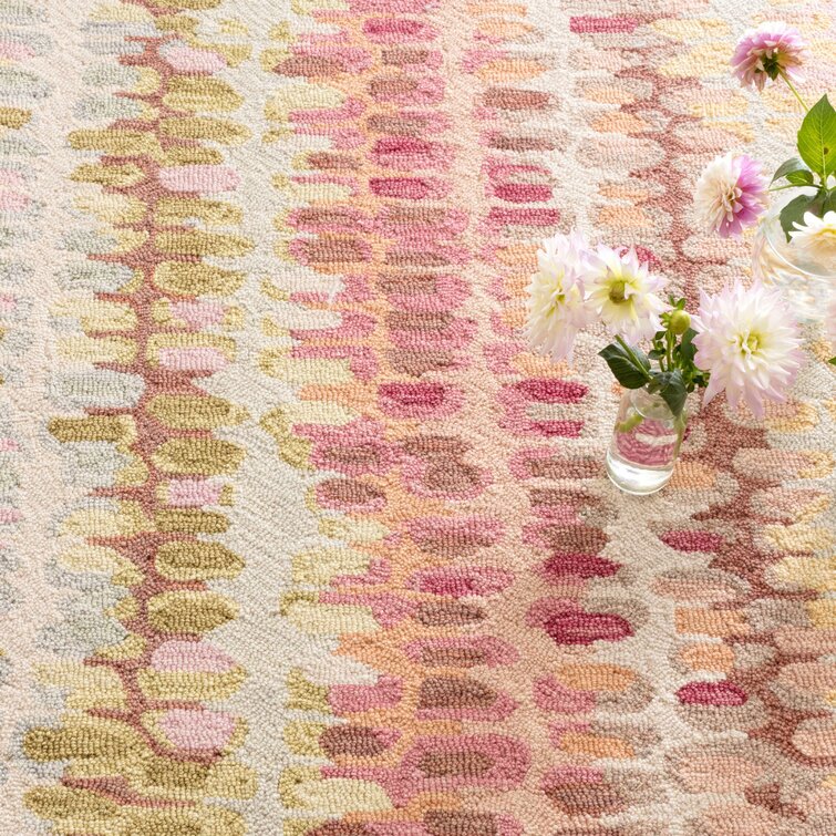 Multicolor Modern Hand Tufted  Wool Area Rug