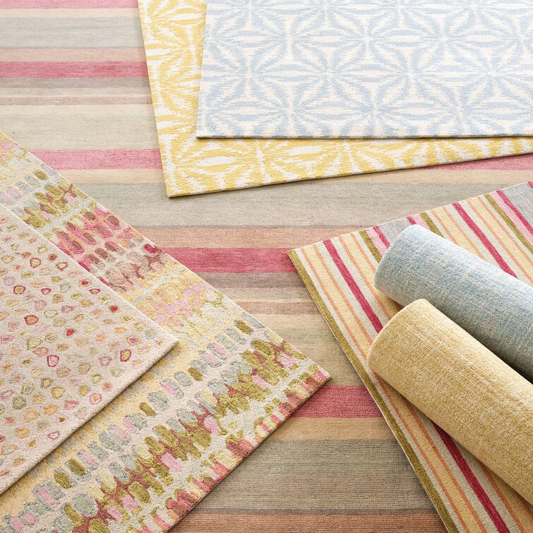 Multicolor Modern Hand Tufted  Wool Area Rug