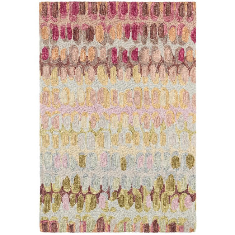 Multicolor Modern Hand Tufted  Wool Area Rug