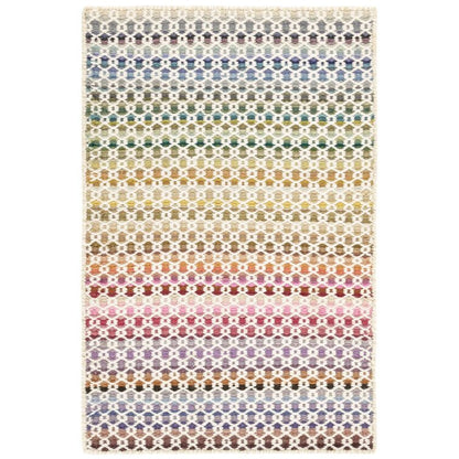 Multicolor Hand Tufted Wool Area Rug