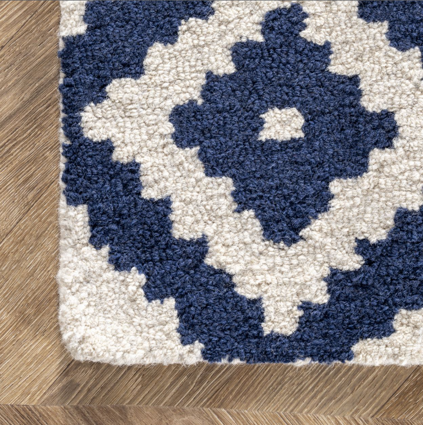 Navy Scandinavia Diamond Area Rug